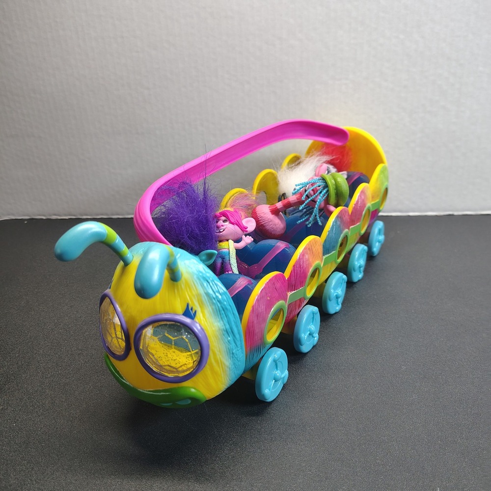 Hasbro Trolls Caterbus Playset Kids Multicolor (Caterpillar Bus Figures)